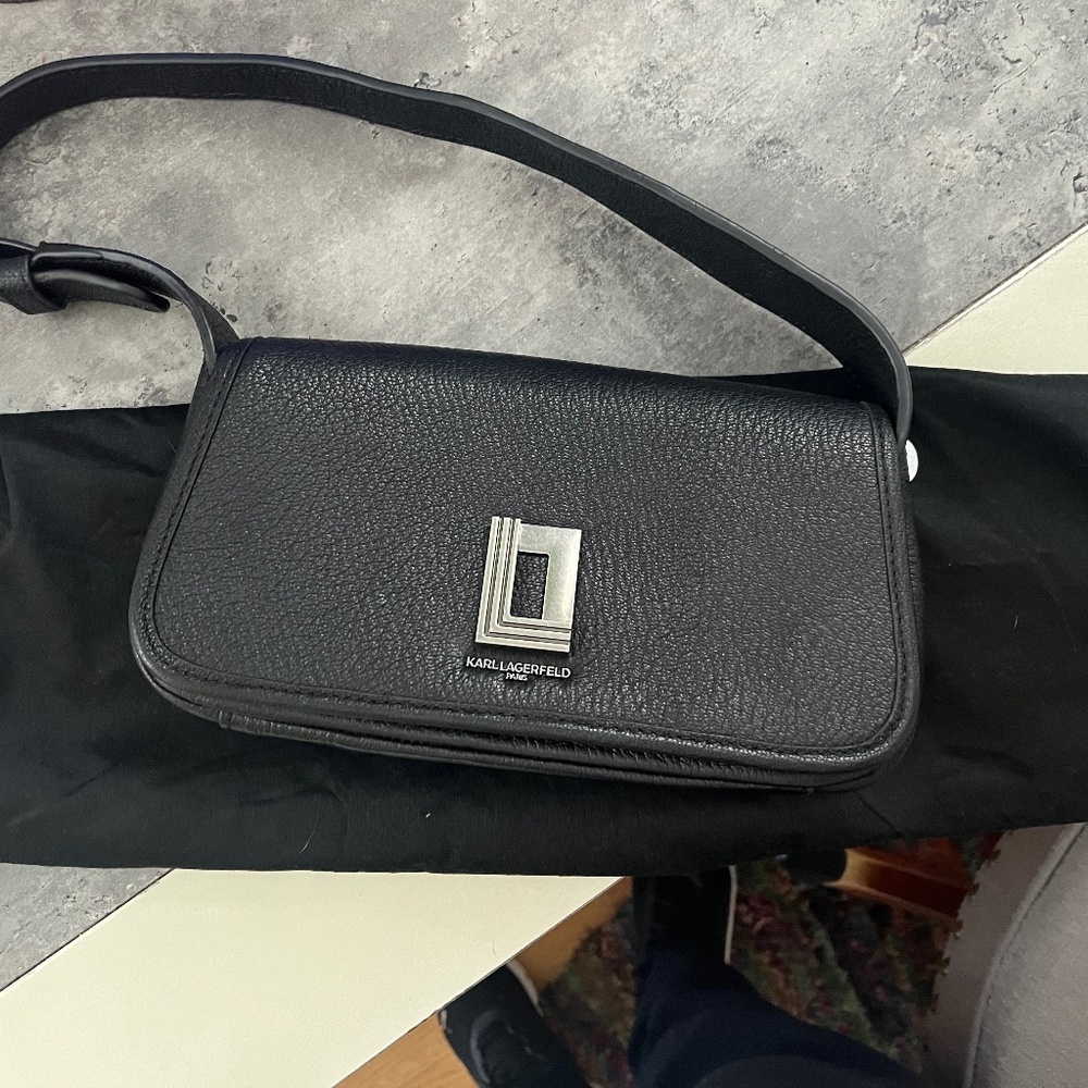 Karl Lagerfeld Black small  bag, leather